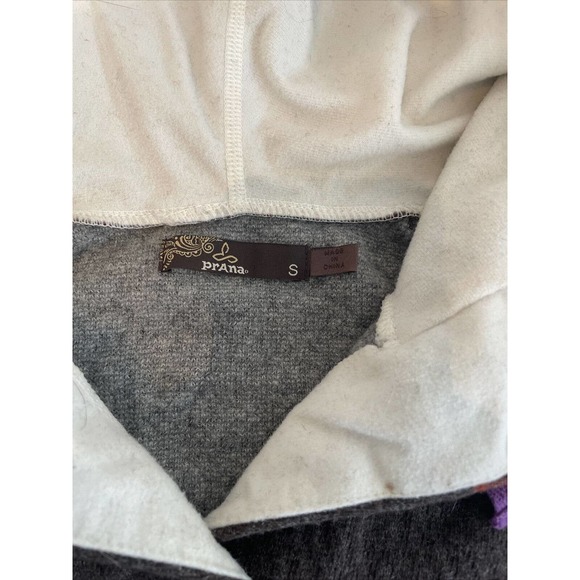 prAna Tunic Hoodie Jacket Pullover Brown Wool Blend Women's Size S - Picture 2 of 4